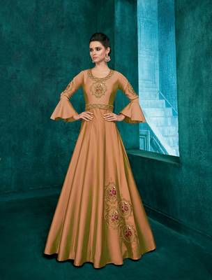 Chiku embroidered silk salwar 1