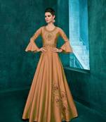 Chiku embroidered silk salwar