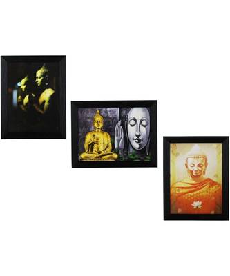 Set of 3 Satin Matt Textured Art Painting 1