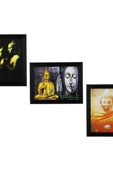 Set of 3 Satin Matt Textured Art Painting