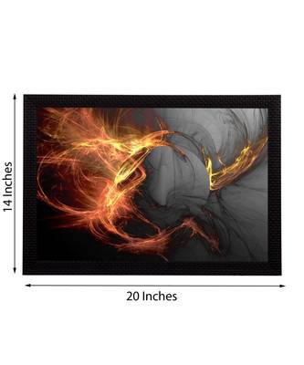Abstract Fire Satin Matt Texture UV Art Painting 3