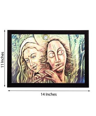 Radha Krishna Satin Matt Texture UV Art Painting 3