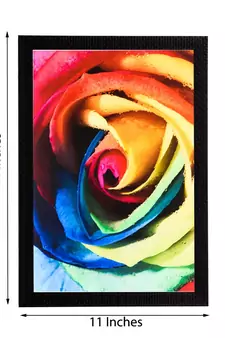 Colorful Rose Satin Matt Texture UV Art Painting