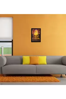 Lord Buddha Matt Textured UV Art Painting