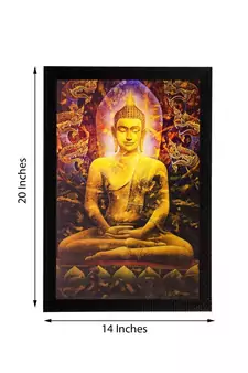 Lord Buddha Matt Textured UV Art Painting