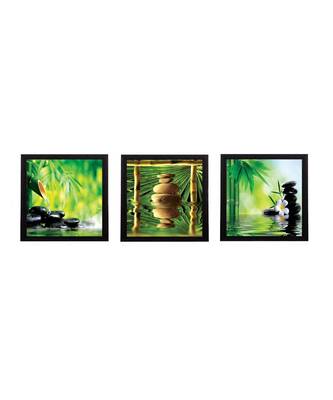 Set Of 3 Stones and Owner Satin Matt Texture UV Art Painting 1