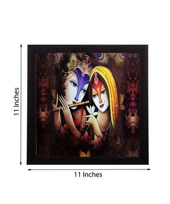 Radha Krishna Satin Matt Texture UV Art Painting 3