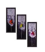 Set Of 3 Dancing Girl Satin Matt Texture UV Art Painting