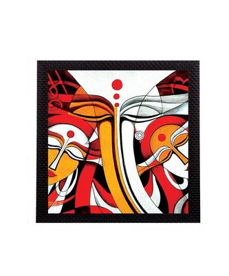 Geometrical Lord Ganesha Satin Matt Texture UV Art Painting 1