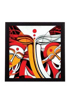 Geometrical Lord Ganesha Satin Matt Texture UV Art Painting