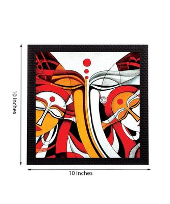 Geometrical Lord Ganesha Satin Matt Texture UV Art Painting 2