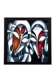 Radha Krishna Satin Matt Texture UV Art Painting