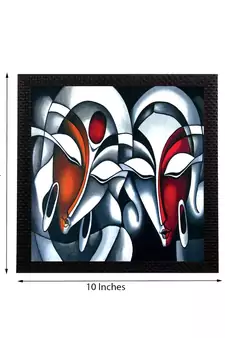 Radha Krishna Satin Matt Texture UV Art Painting