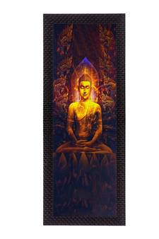 Enlightening Lord Buddha Satin Matt Texture UV Art Painting