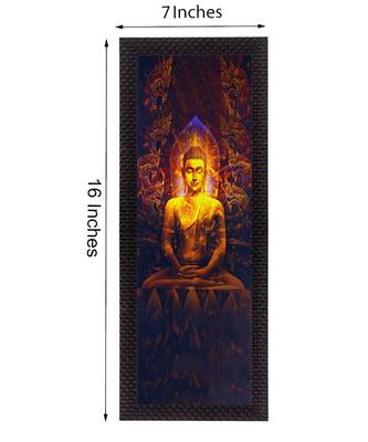 Enlightening Lord Buddha Satin Matt Texture UV Art Painting 2