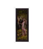 Beautiful Woman With Bird Satin Matt Texture UV Art Painting