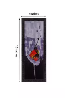 Colorful Dancing Girl Satin Matt Texture UV Art Painting