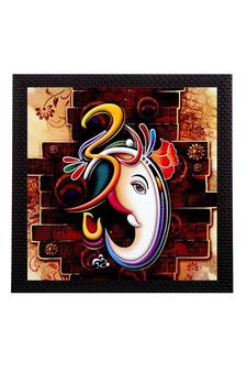 Face Of Ganesha Satin Matt Texture UV Art Painting