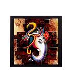 Face Of Ganesha Satin Matt Texture UV Art Painting