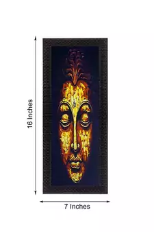 Enlightening Lord Buddha Satin Matt Texture UV Art Painting