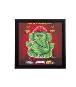 Abstract Lord Ganesha Satin Matt Texture UV Art Painting