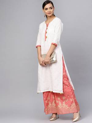 White printed cotton salwar 4