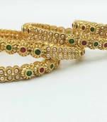 Gold   beaded jewellery bangles