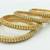 Gold Plated White Beaded Bangles Set Of 4