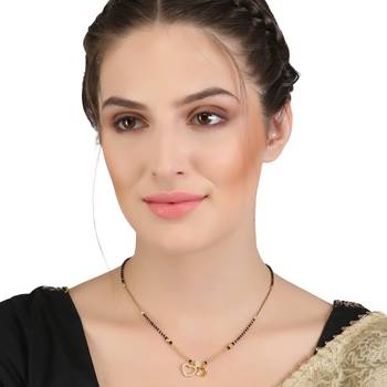 Gold Cubic Zirconia Mangalsutra 1