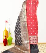 Women's Festive Wear Banarasi Silk Dress Material With Banarasi Dupatta