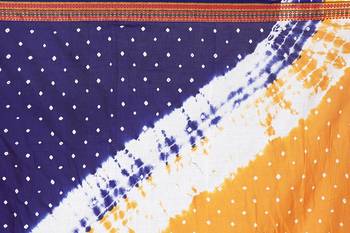 Multicolor hand woven art silk saree with blouse 5
