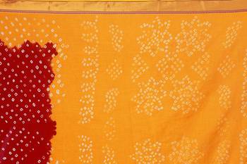 Multicolor hand woven art silk saree with blouse 5