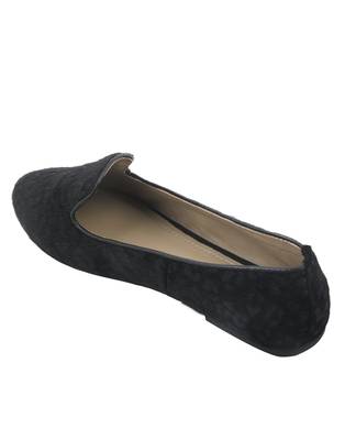 Trends & Trades Women Blue & Black Leopard Print Ballerinas 2