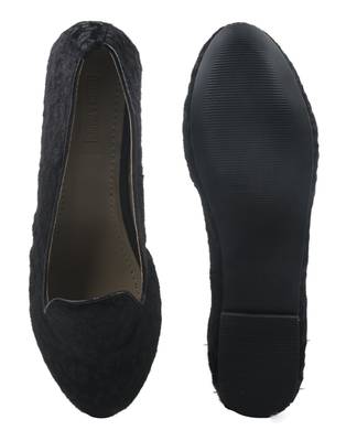 Trends & Trades Women Blue & Black Leopard Print Ballerinas 5