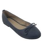Trends & Trades Blue Preforated Design Ballerinas Shoes