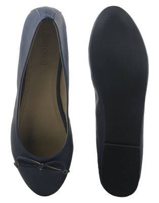 Trends & Trades Blue Preforated Design Ballerinas Shoes 5