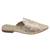 Trends & Trades party Metallic Mules Shoes in Gold