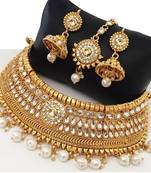 Gold cubic zirconia chokers