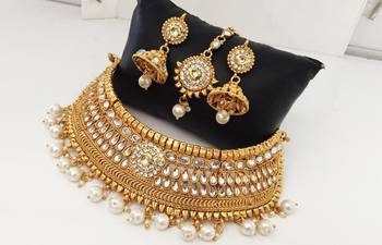 Gold cubic zirconia chokers 2