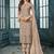 Tan Color Heavy Faux Georgette Party Wear Designer Suit