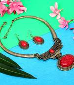 Maroon necklace-sets