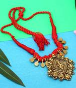 Maroon necklace-sets