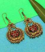 Maroon danglers-drops