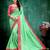 Light green plain silk saree with blouse