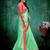 Light green plain silk saree with blouse