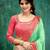 Light green plain silk saree with blouse
