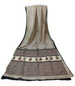 Off White Cotton Jaipuri Printed saree with blouse