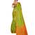 Orange woven art silk saree with blouse