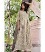 GREY ANGRAKHA GOTA DRESS