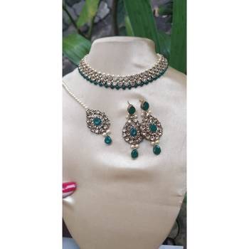 Green Kundan Necklace Sets 2